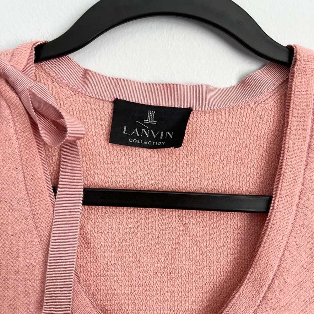 LANVIN Size S • Cashmere Blend Sleeveless Sweater Top Blouse.